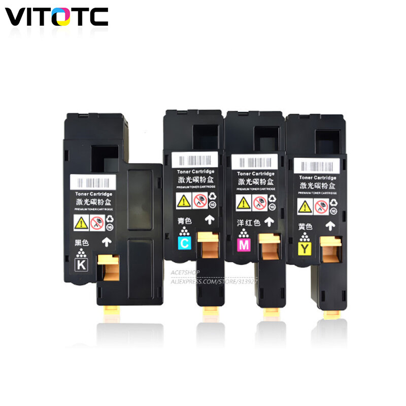 1Set Toner Cartridge Compatible For Xerox CP115W CP116W CP225W CM115W CM225FW Laser Printer CT202264 CT202265 CT202266 CT202267