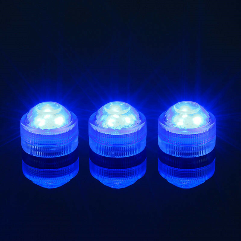 10 pz/lotto decorazione di cerimonia nuziale telecomando impermeabile sommergibile LED Party Tea Mini luce con batteria per Halloween natale