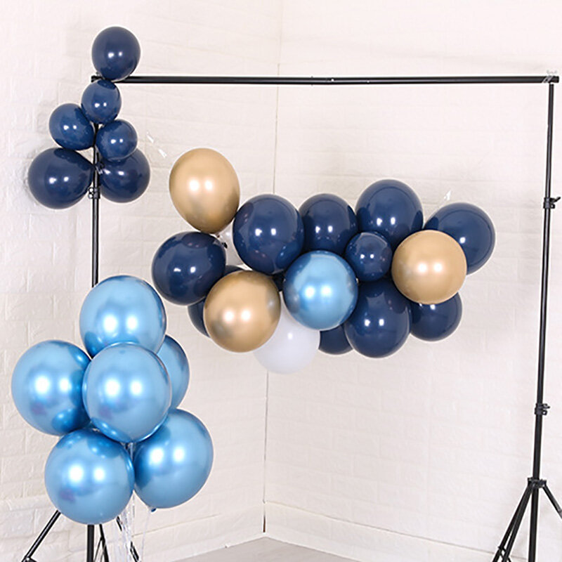 30Pcs 5/10/12 Inci Tinta Biru Balon Lateks Biru Tua Helium Balon Udara Ulang Tahun Pernikahan Dekorasi balon Pesta Perlengkapan Globos