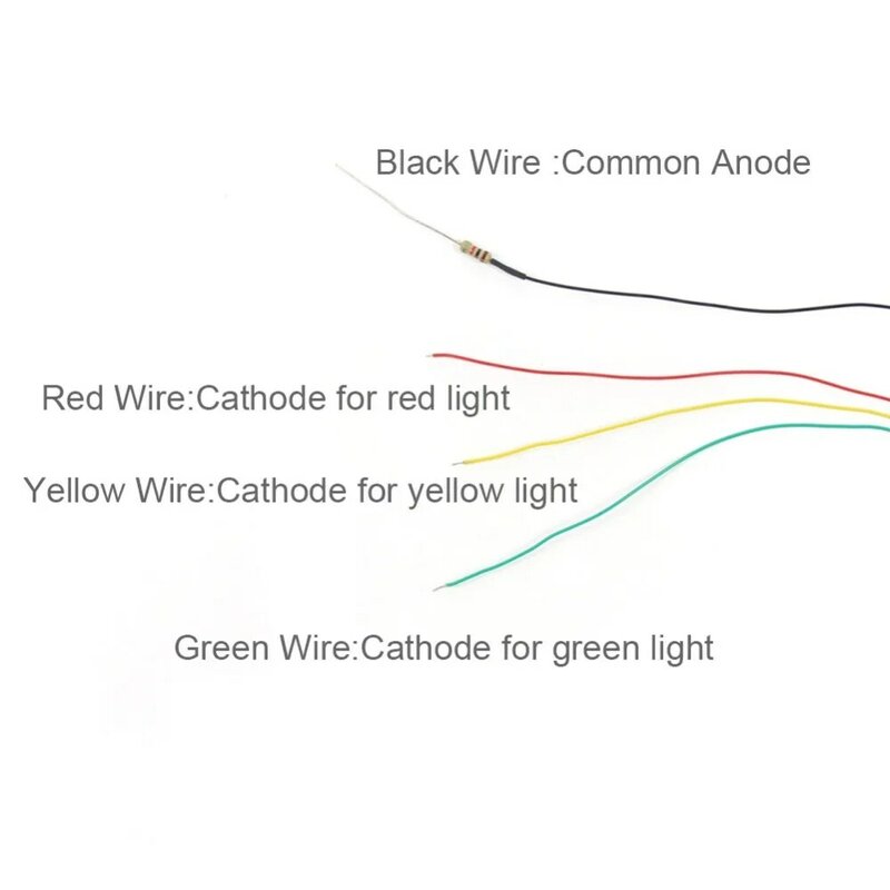 Evemodel-modelo de ferrocarril JTD04 5 piezas, escala 1:87 3, bloque de luces, señales, verde, amarillo, rojo, 6,5 cm, 12V