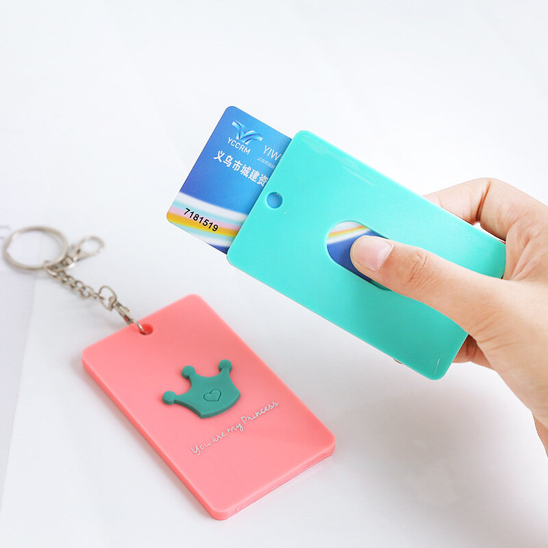 PVC Badge Holder & Accessories ID card holder Credit Card Bus card case Cartoon Panda Totoro stationery
