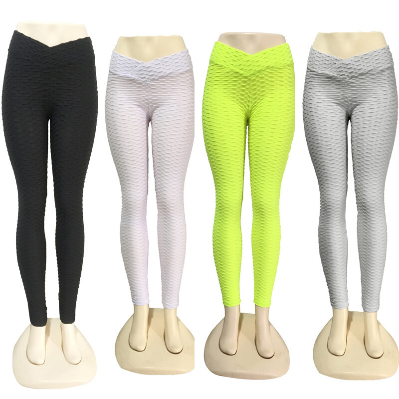 Leggings branca feminina sexy, v-cintura, levantamento de bumbum, anti celulite, push up, roupa fitness, academia, lazer