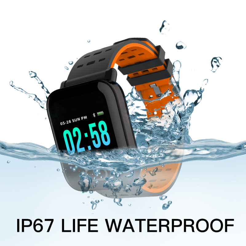 Wearpai A6 esporte smart watch para homens pressão arterial atividade de fitness rastreador para IOS Android relógio da frequência cardíaca à prova d' água ip67