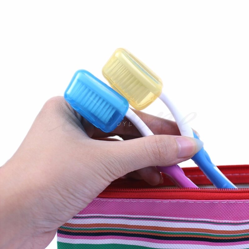 Capa para cabeça de escova de dentes de viagem 5 familiar colorida capa para cabeça de escova de dentes acampamento caminhada limpador protetor para armazenamento cabeça de escova de dentes