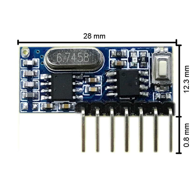 Módulo Decodificador de código de aprendizaje, receptor RF de 433 mhz, 433 mhz, inalámbrico, 4 canales de salida, kit Diy para Control remoto, codificación 1527