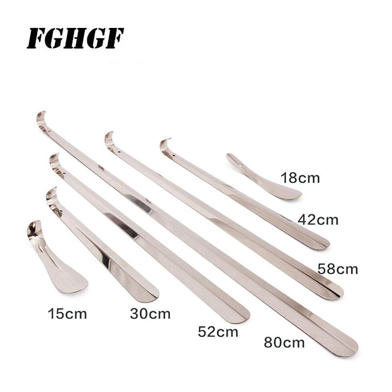 Stainless steel shoehorn 15-80 cm 7 sizes shoehorn Shoe lifter shoe feeder metal shoe extractor