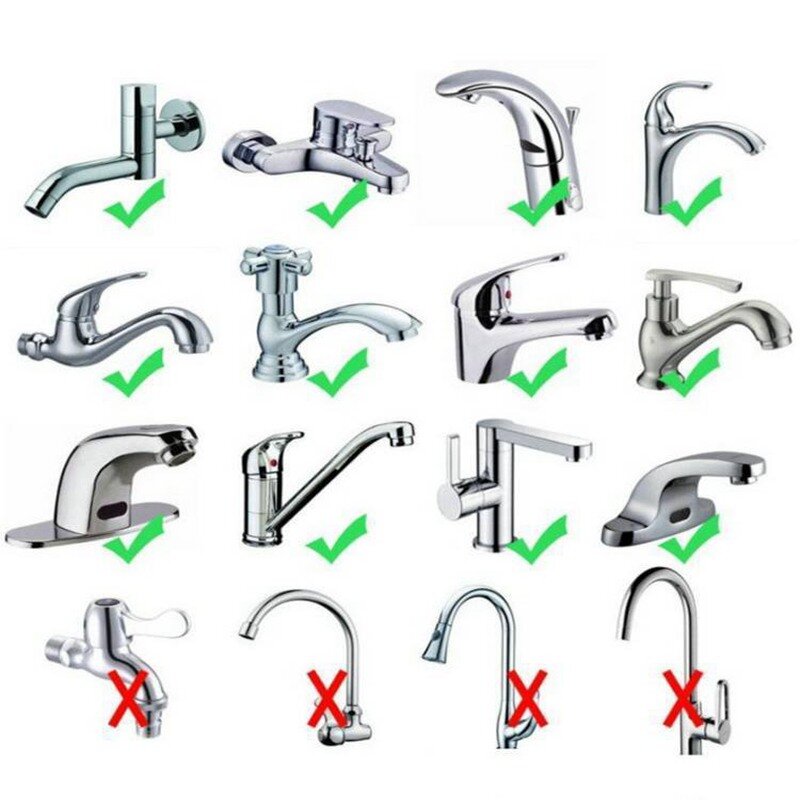 Dropshipping degli accessori della cucina dell'estensore del rubinetto del bagno delle mani di aiuto di risparmio idrico dell'estensore del rubinetto del fumetto