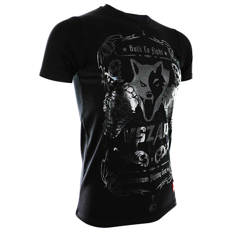 VSZAP odzież MMA koszule Rashguard Fitness warstwa podstawowa dopasowane podnoszenie ciężarów męskie koszulki spodenki Muay Thai Boxe