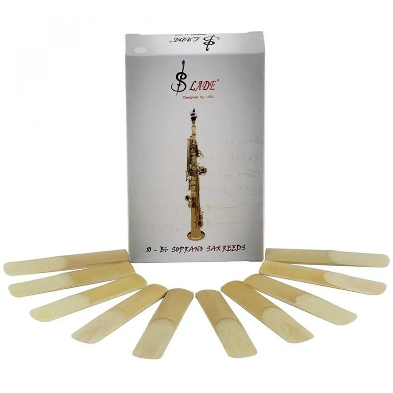 10pcs/lot Soprano Alto Tenor Bb Saxophone Reed Bulrush Reeds Strength 2.5 Saxophone Accessories Parts
