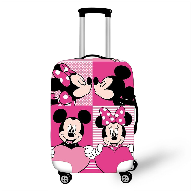 Bagażu ochronna pokrywy skrzynka dla elastyczna 18-32 Cal walizka ochronna pokrywa obudowy telefonów pokrowce Xl akcesoria podróżne Mickey Minnie