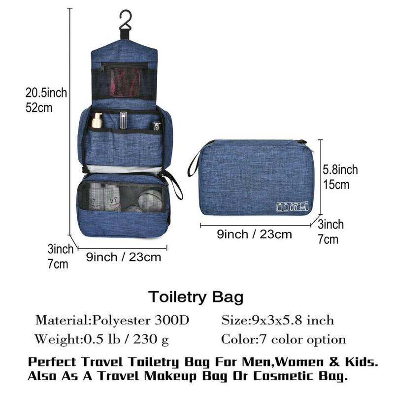 Foxmertor Nuovo Mens Borsa Da Toilette di Viaggi Appeso Rasatura Kit impermeabile del Sacchetto Dell'organizzatore di Viaggio Perfetto Regalo Accessorio roupa feminina