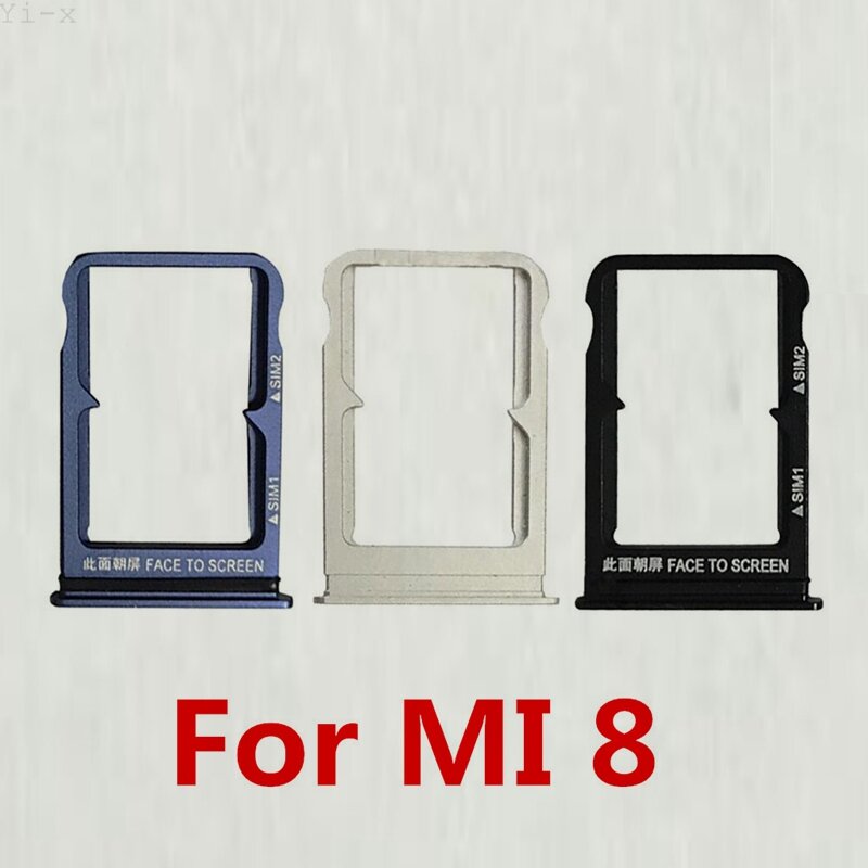 Xiao mi 8 Mi 8 MI 8 용 SIM 카드 슬롯 트레이 홀더