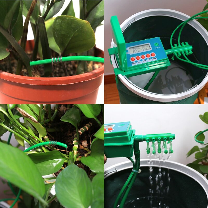 Micro Kits d'irrigation goutte-à-goutte automatique pour la maison, système d'arrosage avec contrôleur intelligent pour le jardin, utilisation intérieure de bonsaï #22018