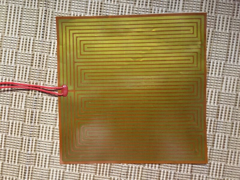 20x25mm 15V 9W heat rubber Polyimide electric film Soft performance, flexible For Automobile Oil heating Pads Custom design
