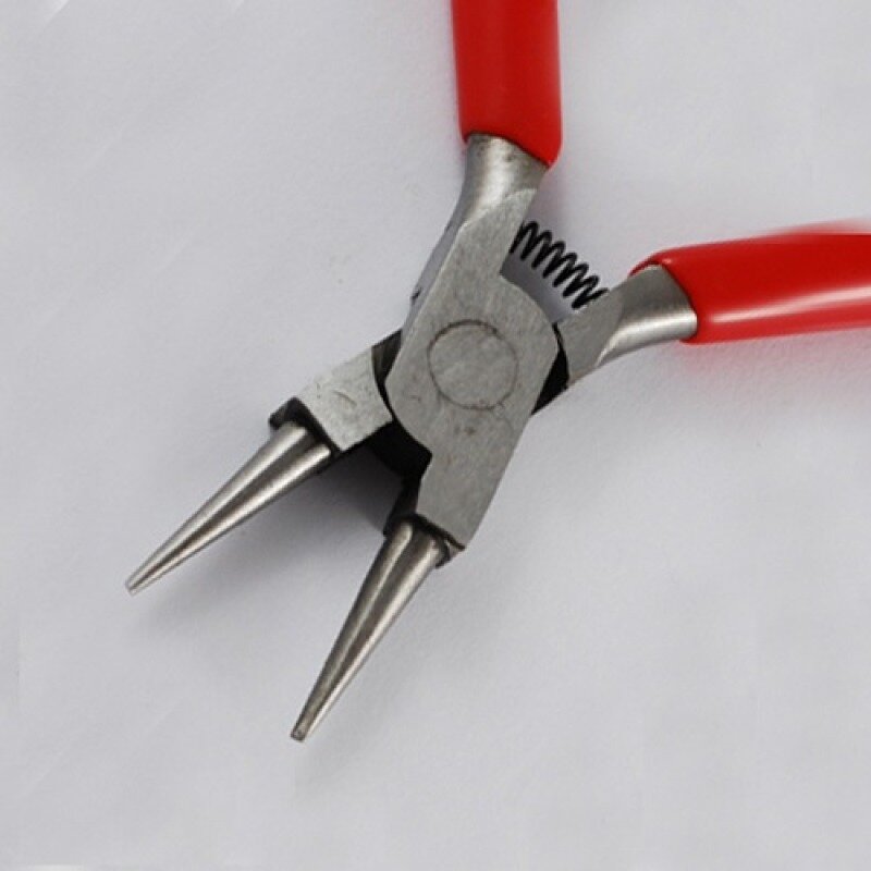 Carbon Steel Jewelry Pliers Round Nose Pliers Gunmetal Polishing Jewelry Making Tools 135x85x10mm