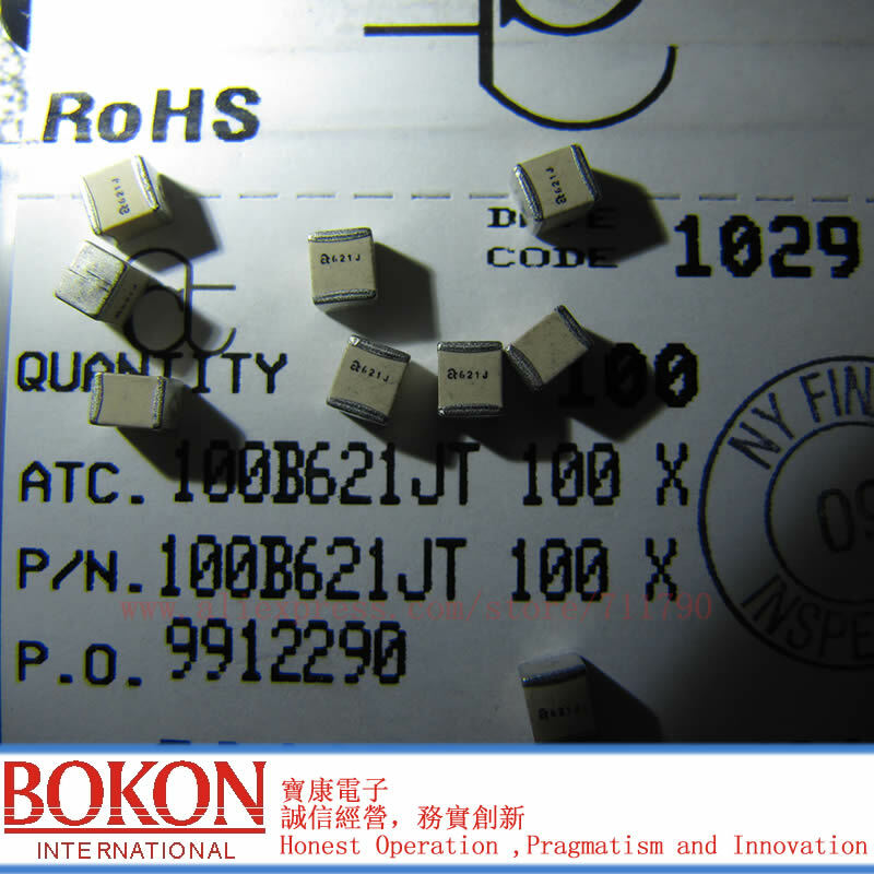 Wysokiej Q kondensatory P90 ATC100B120JT500XT ATC100B120JW500XT ATC100B120JP500XT ATC100B120JT500XT a120J a120J 12pF kondensator chipowy