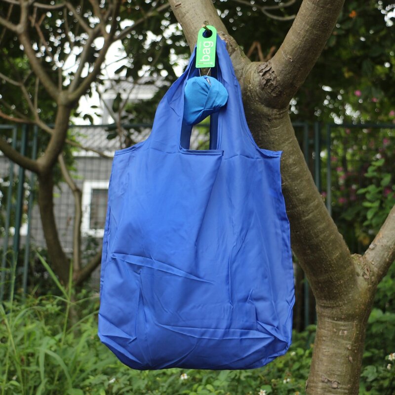 جولة الكرة مرونة القطن حقيبة تسوق طوي حمل قابلة لإعادة الاستخدام المحمولة الكتف للطي الحقيبة حقائب الطباعة