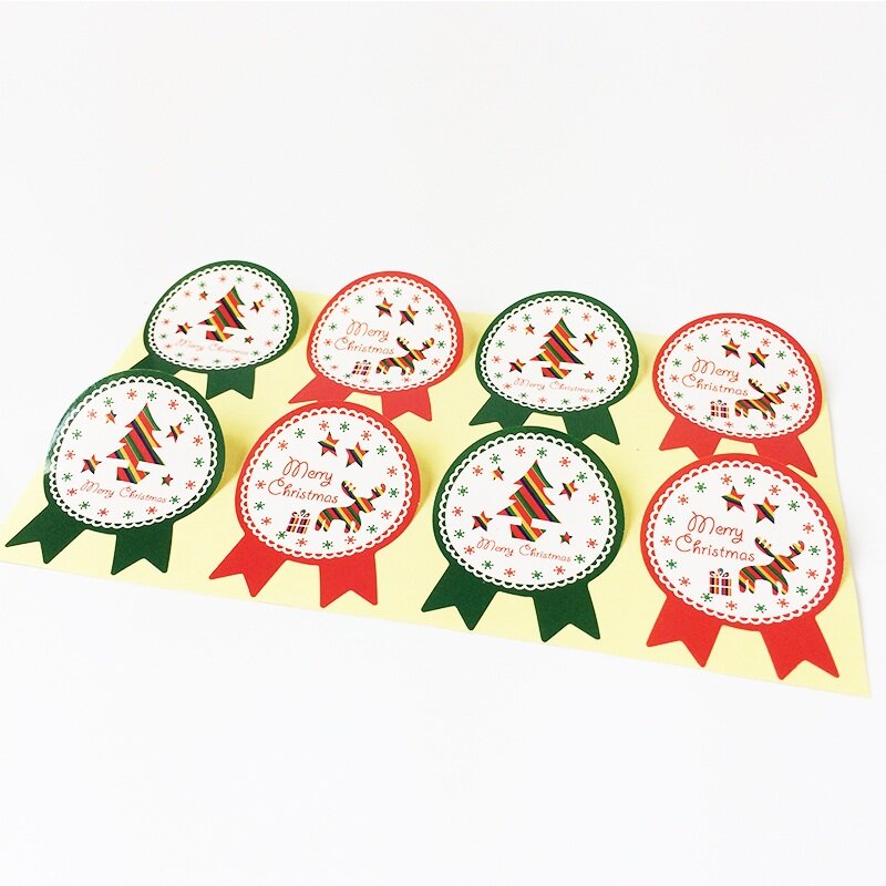 80 шт./лот рождественские наклейки, декоративные этикетки, наклейки «сделай сам» для подарка, наклейки для выпечки тортов