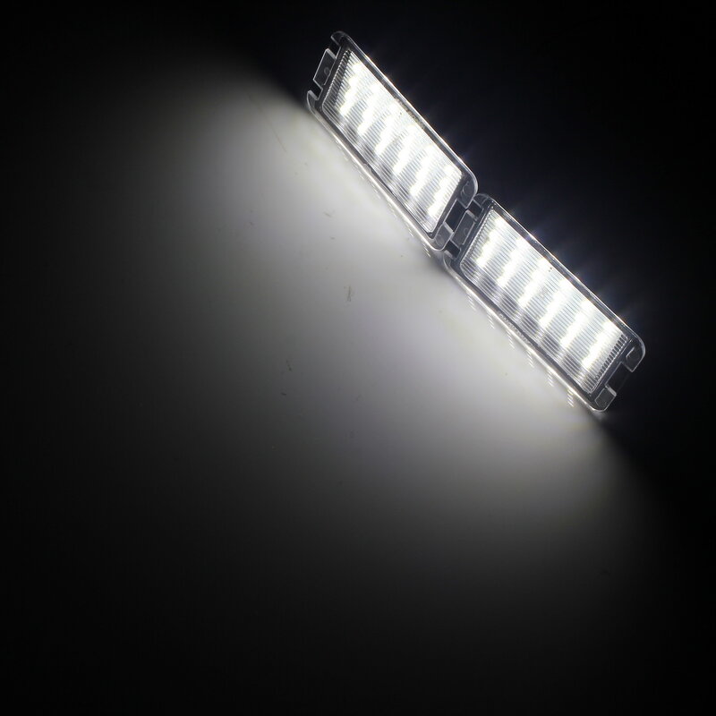 ANGRONG-luz LED para placa de matrícula, accesorio para Seat Altea Arosa Cordoba Ibiza Leon Toledo, 2x24