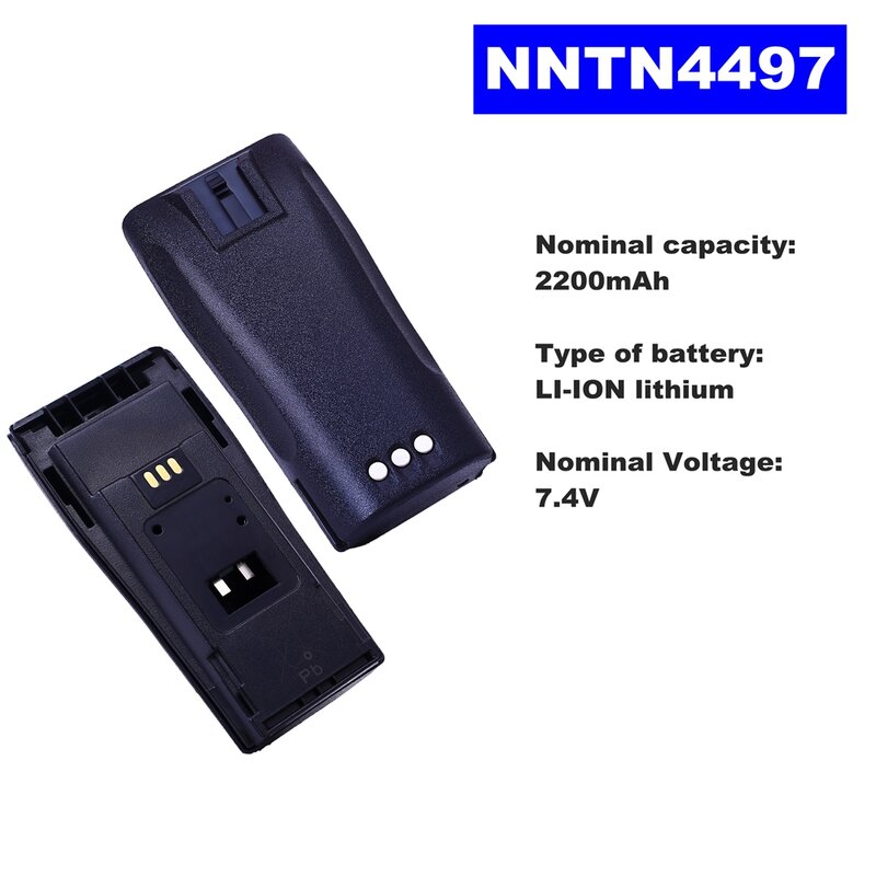 7.4 V 2200 MAh Li-ion Baterai Radio NNTN4497 untuk Motorola Walkie Talkie CP140/040/380 EP150/450 DP1400/3688 GP3688Two Radio