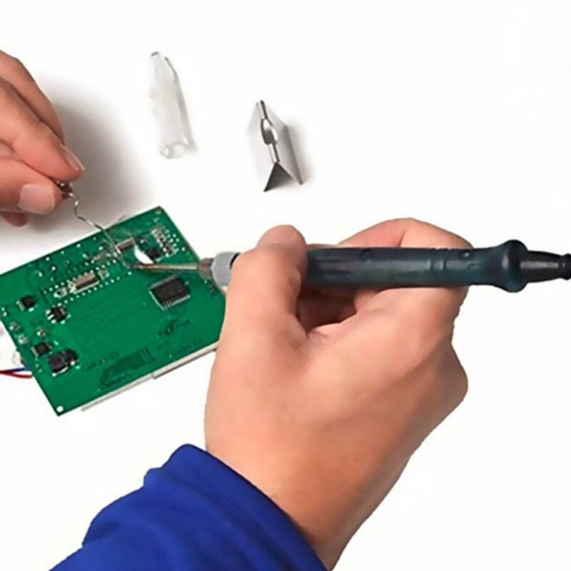 1 Uds Mini USB portátil 5V 8W soldadura Cable de hierro fabricación soldador eléctrico pluma/punta táctil interruptor superior venta Drop ship