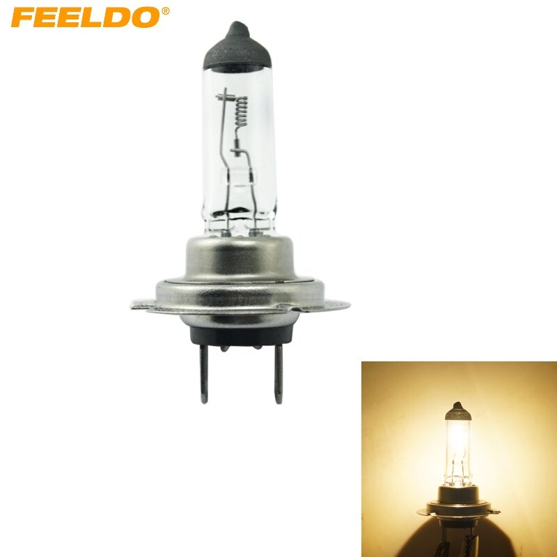FEELDO – phare de voiture H7 blanc chaud, 2 pièces, lampe LED 100 K # MX4333, DC24V 70W 3000 W