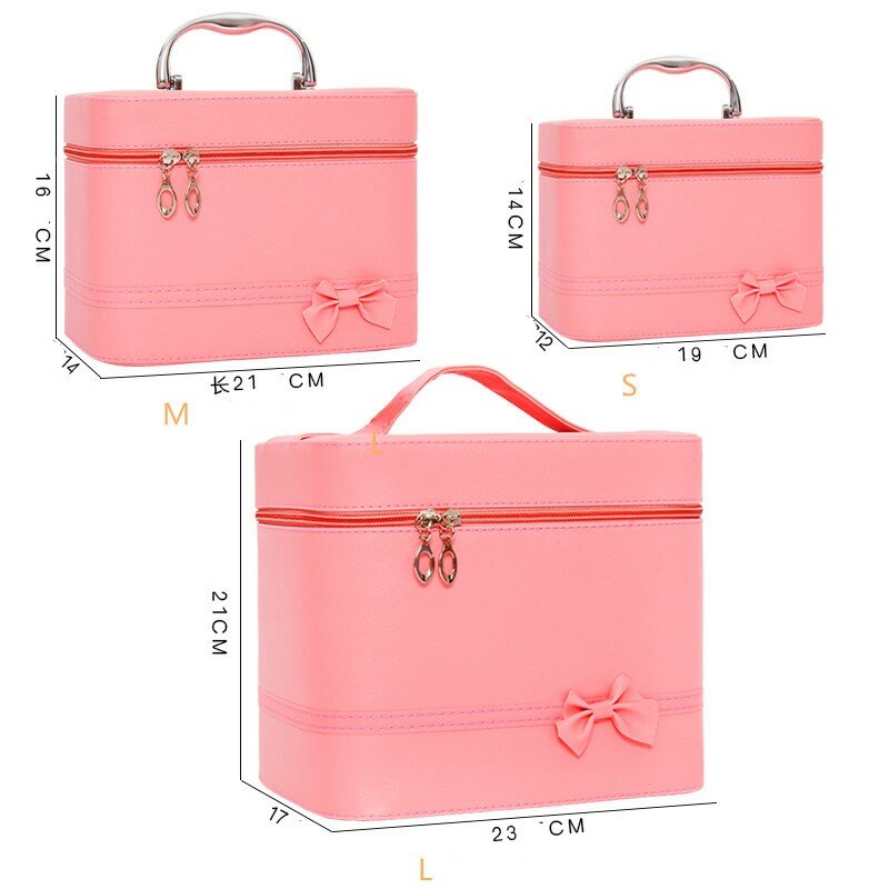 Professional Cosmetic Bag Portable Large Capacity Manicure Beauty Storage Box Cosmetic Case Waterproof Lovely The New MakeUp Bag