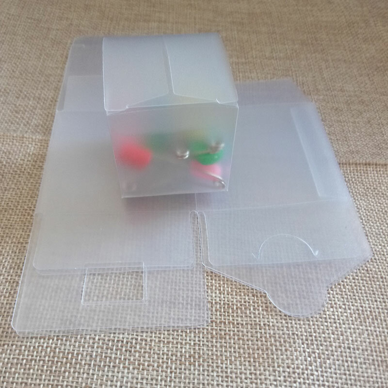 Caixa transparente de presente para joias, 200 peças, 9x9x9cm, caixa de plástico transparente, armazenamento, caixas pvc, exibição para embalar