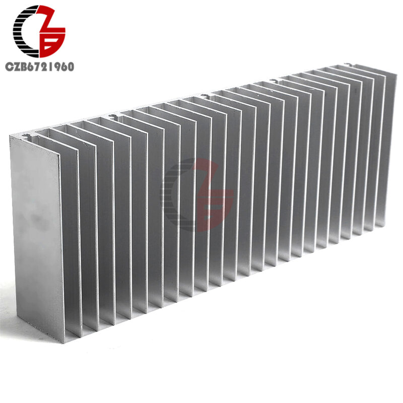 60x150x25mm Aluminium Kühlkörper Kühlkörper Kühler Heizung Wärme Ableitung Kühlung für Amplifer LED COB Licht power IC Transistor