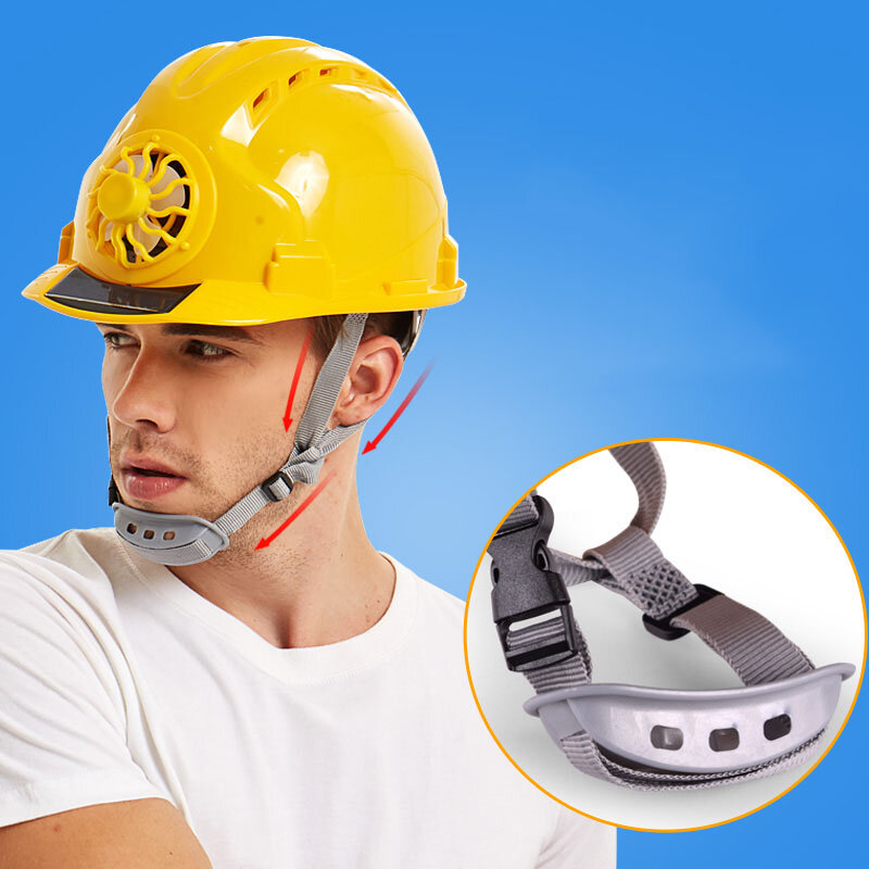 ABS material Protective Cap Solar Power Fan Safety Helmet Outdoor Working Safety Hard Hat Construction Workplace