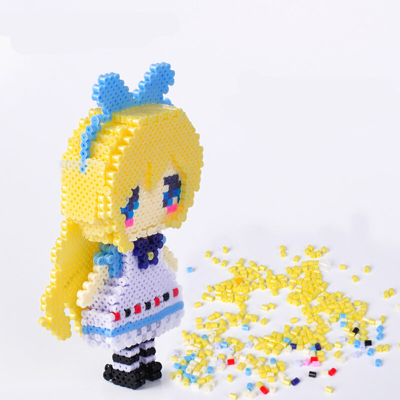 72 Colors 39000pcs Perler Kit 5mm/2.6mm Hama Beads 3D Puzzle DIY Kids Creative Handmade Craft Toy Gift