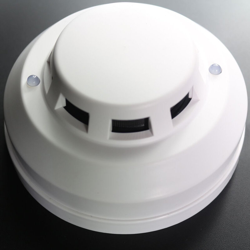 AC120-240V Smoke Detector 4 Wired Photoelectronic Smoke Sensor Fire Detector with Relay Output