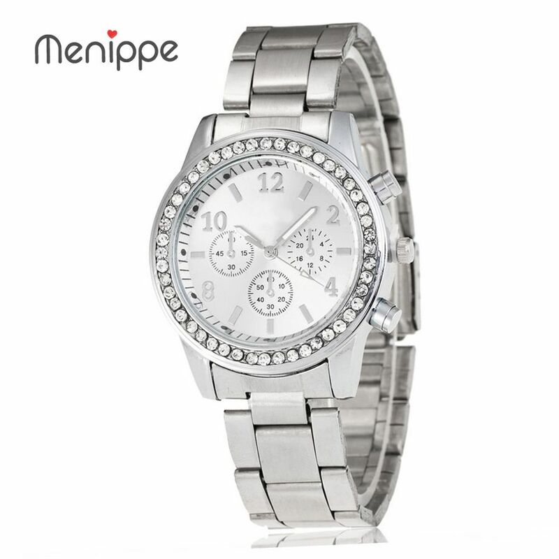 2020 nowych moda zegarek geneva kobiety ubierają zegarki złota róża zegarek pełna stali nierdzewnej kwarcowy analogowy mężczyźni panie zegarki na rękę z kryształkami