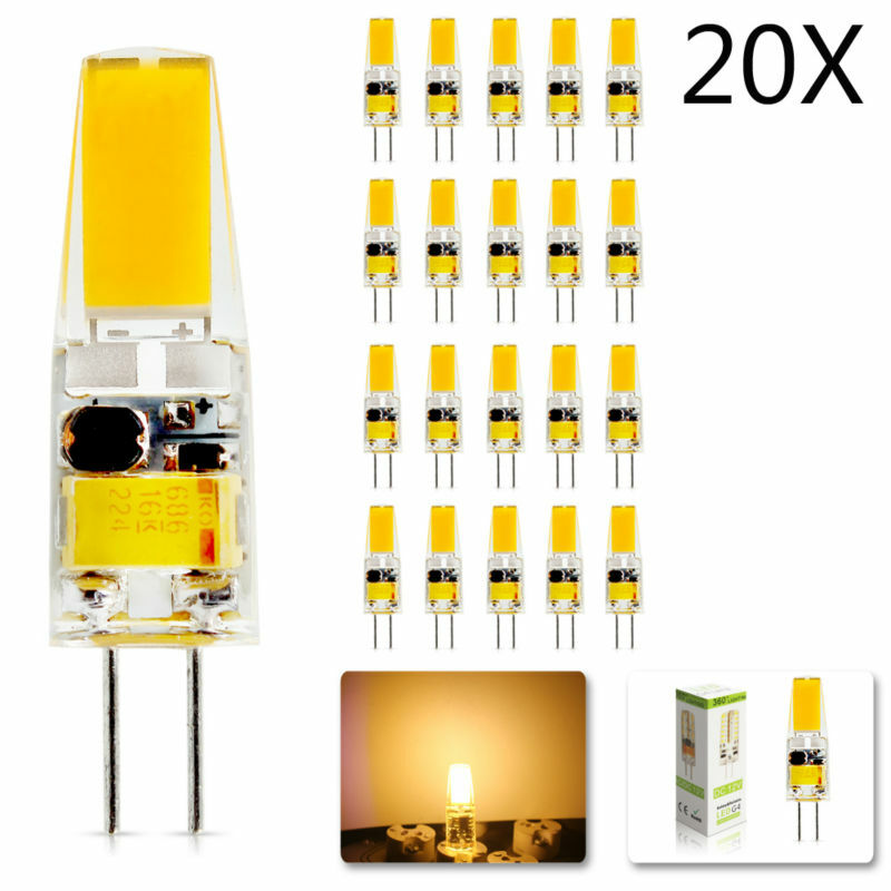 20Pcs/lot G4 AC DC 12V 220V Led bulb Lamp Dimmable SMD 3W  Replace halogen lamp light 360 Beam Angle luz lampada led