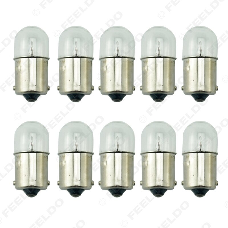 FEELDO – lampe en verre transparent pour camion, G18 24V/5W 1156 BA15S, clignotant, ampoule, indicateur automatique halogène, 10 pièces, # MX3163