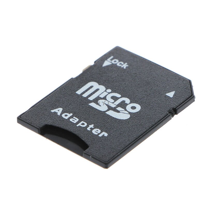10Pcs Micro SD Trans TF Zu SD SDHC Speicher Karte Adapter Konverter Schwarz