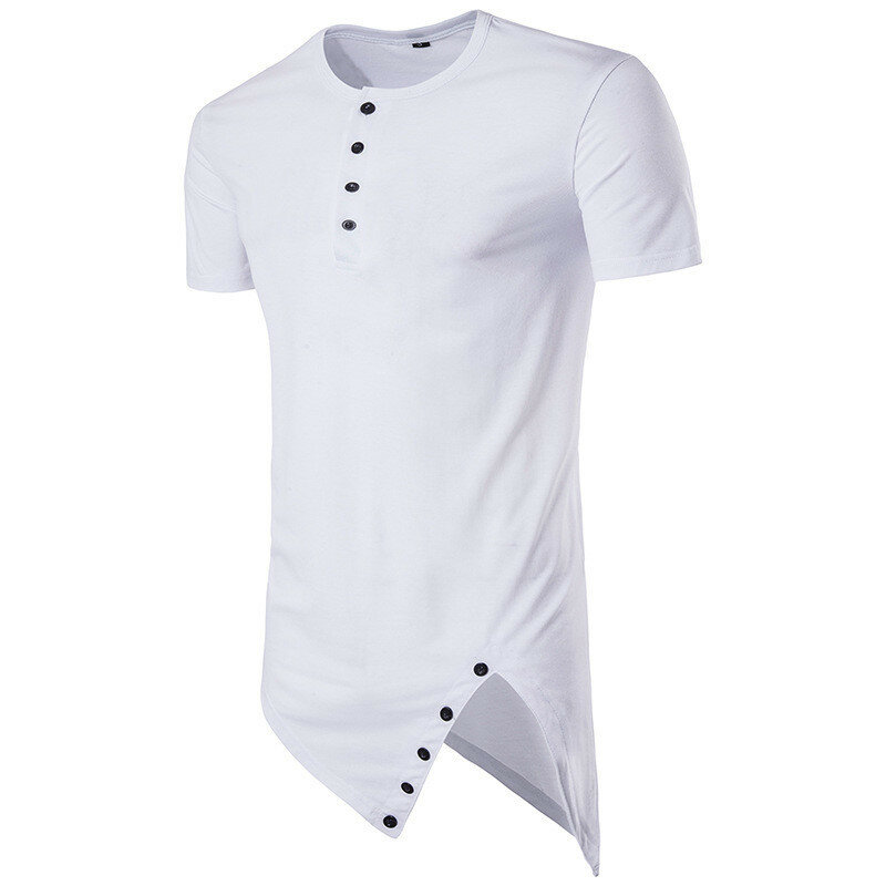 2019 popular estilo de verano casuales de los hombres de algodón de manga corta Camiseta de 2721-2745