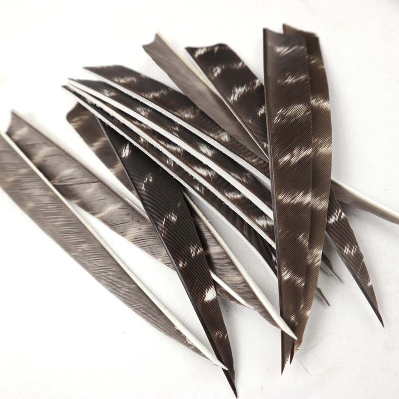50pcs 4/5inch Turkey Feather Real Feather Sexy Arrow Vans For Arrow DIY  Fletches Feather Arrow Accessory RW Real Feather