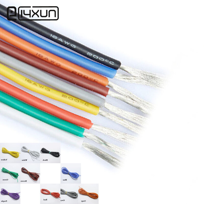 2metre 18AWG Silicone Wire Ultra Flexiable Cable 0.75mm2 High Temperature Test Line Wire