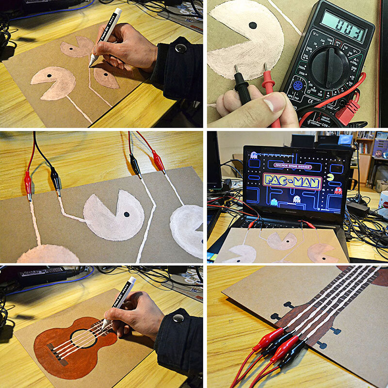 Elecrow przewodzące pióro atramentowe elektroniczny układ scalony remis magiczne pióro do drukarki 3D DIY Student dzieci edukacja nauka prezenty