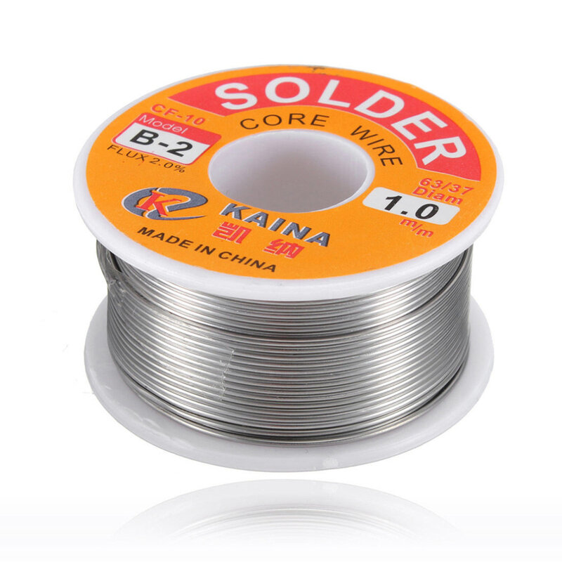 High quality 100g/3.5oz FLUX 2.0% 1mm 63/37 45FT Tin Lead Line Rosin Core Flux Solder Soldering Welding Iron Wire Reel