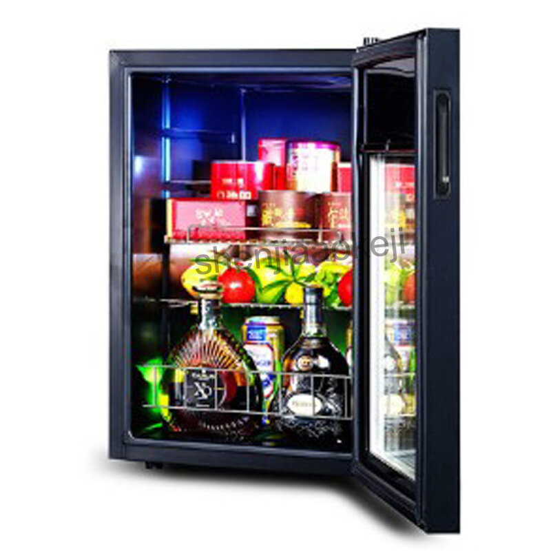 Refrigerador de almacenamiento en frío de 62L, refrigeradores de vino, puerta de vidrio transparente, congeladores de bebidas de té, armario de muestra de alimentos de 5to10 grados C