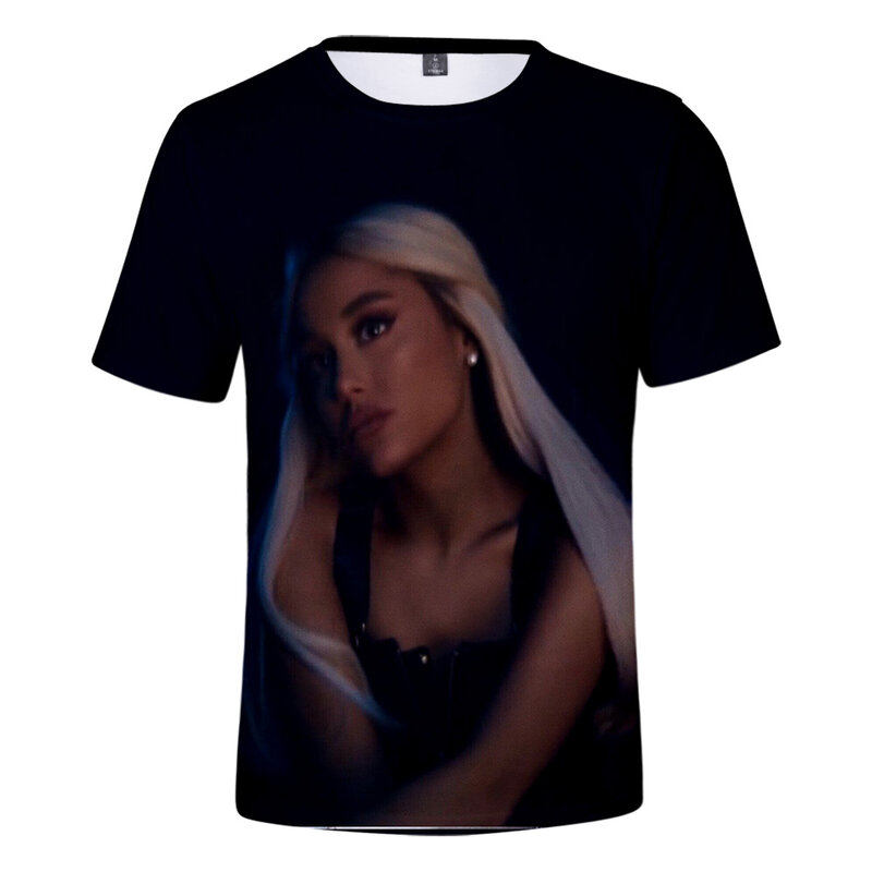 2019 New Arrival Ariana Grande 3D print T shirt Boy/Girl Summer Breathable Creative Short Sleeve T shirt Ariana Grande Tops