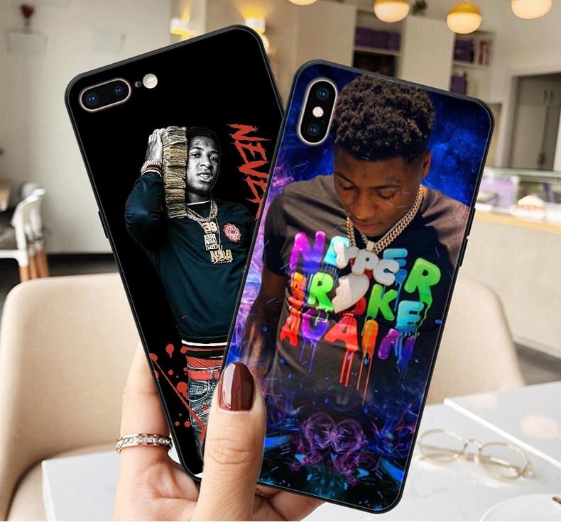 A nouveau cassé Nba Youngboy 38 bébé Rap Hip Hop musique imprimer coque de téléphone en silicone souple pour iphone XS Max XR X 5 5 s SE 6 6 s 7 8 plus