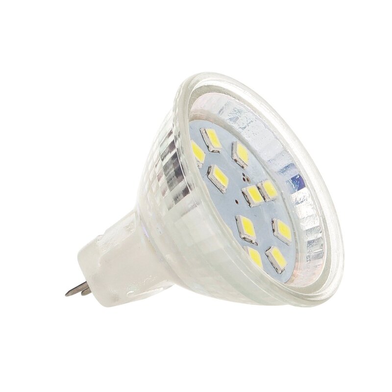 Ampoule Led pour projecteur halogène, remplacement, 12V 24V 2W 3W 2835 SMD, blanc chaud/naturel/froid, lampe MR11