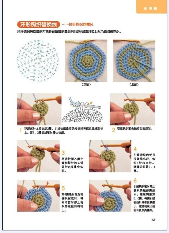 Livre d'aiguilles à tricoter chinois, basé sur zéro, le manuel texturé au crochet le plus détaillé