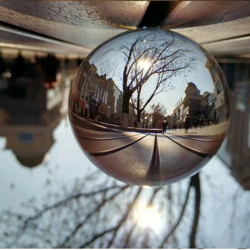 Heißer Verkauf Magie Natürlichen Kristall Ball Quarz Feng Shui Fotografie Glas Kristalle Handwerk Reise Nehmen Bilder Dekorative Kugeln