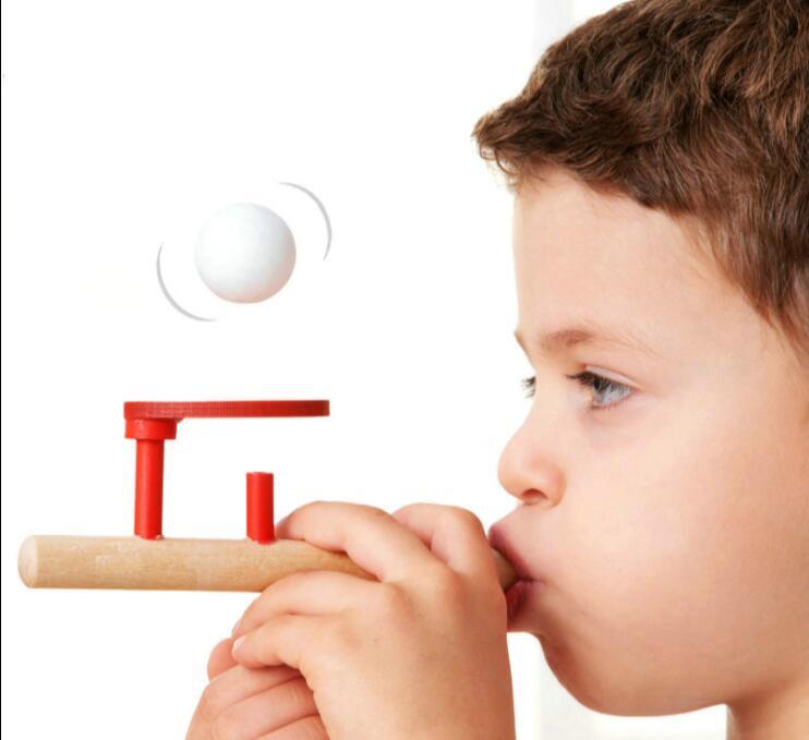 Iwish novo exótico de madeira flutuante bola sopro jogo de madeira brinquedos bolas suspensão brinquedo presente aniversário para crianças crianças clássico natal