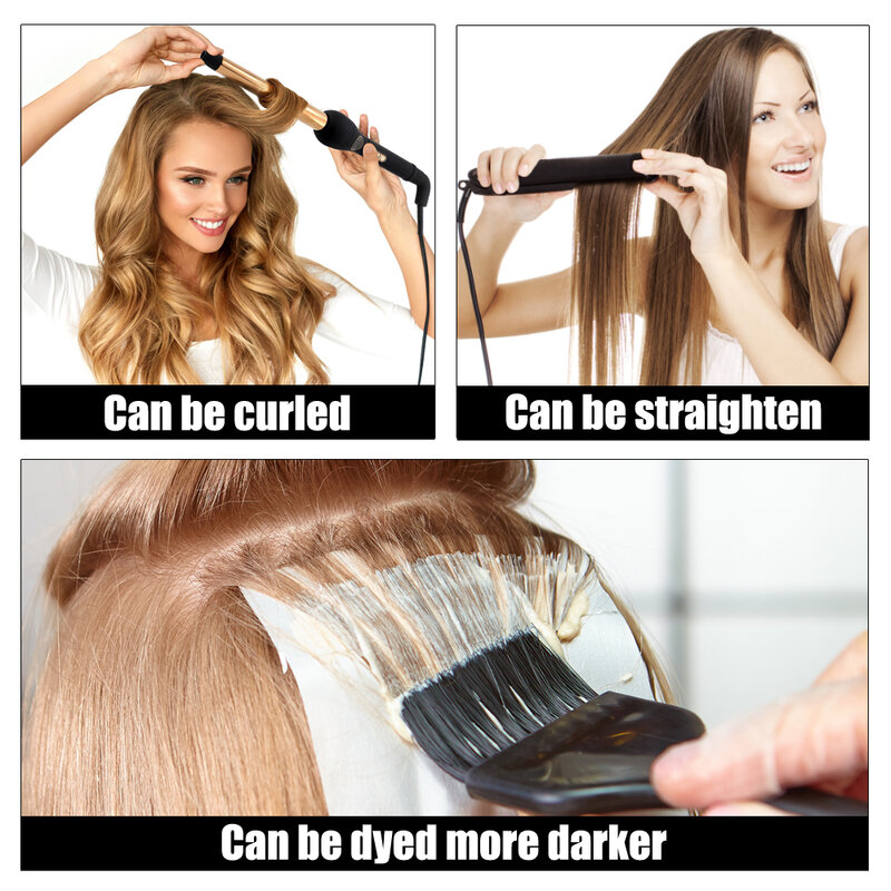 Ever HAIR-Extensions de cheveux Remy lisses, en U Tip, 0.8 g/s, 16, 18, 20 ou 24 pouces, créatines, cheveux fusionnés, pré-collés, 50s