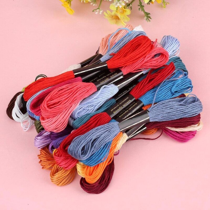 Environmental Protection Cross Stitch Embroidery Thread Branch 50Color Embroidery Thread Polyester Cotton Thread Embroidery Line